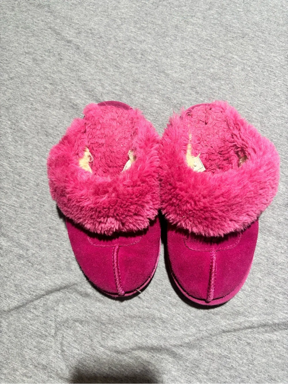 UGG Kids Hot Pink Slip-On Slippers